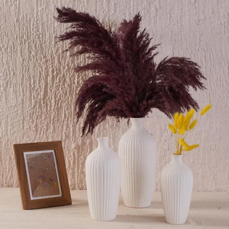 Nara Vase (White) - Set Of Three media 1