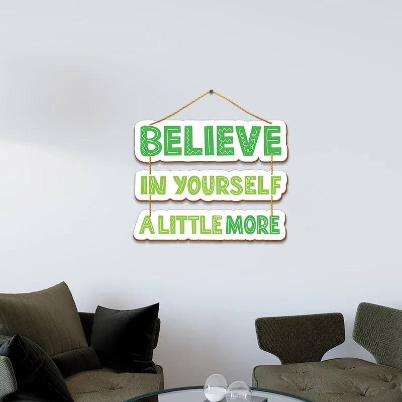 The Self-Belief Channel - Green MDF Wall Accent media 1