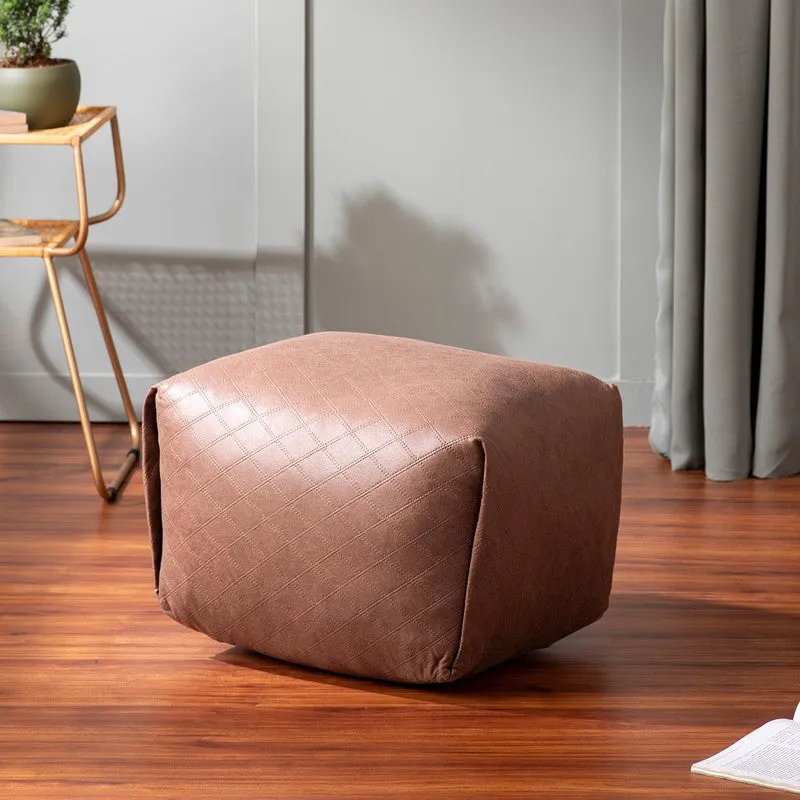 Light Utility Pouffe - Brown media 1