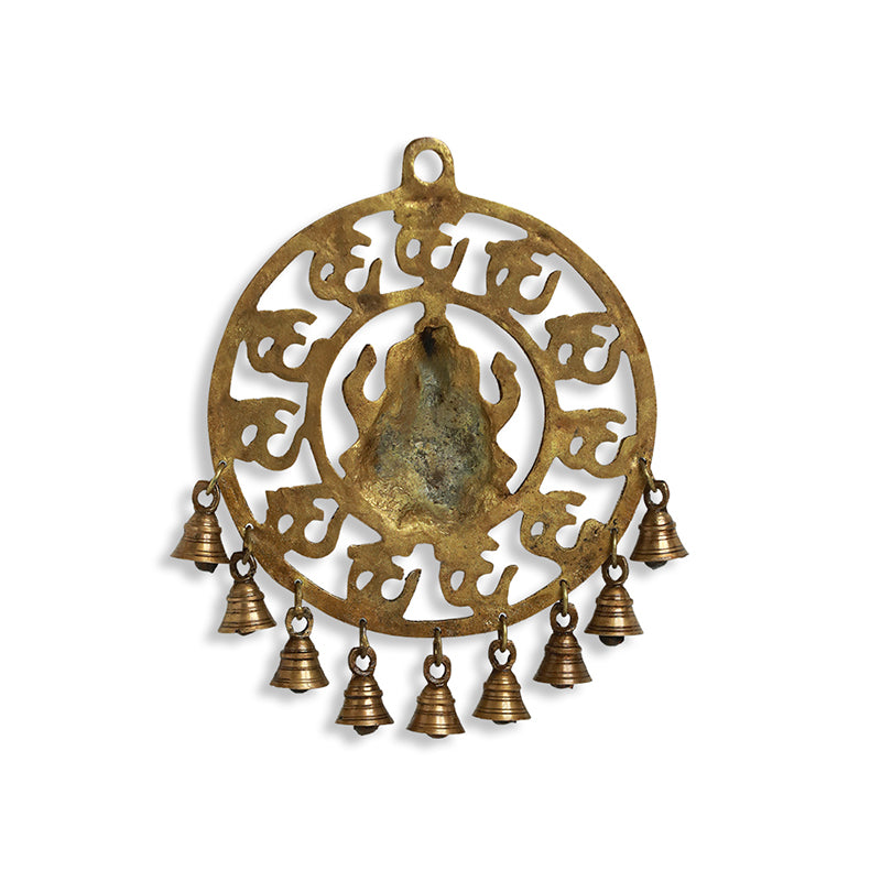 Mahaganapati Chimes Brass Wall Accent media 5