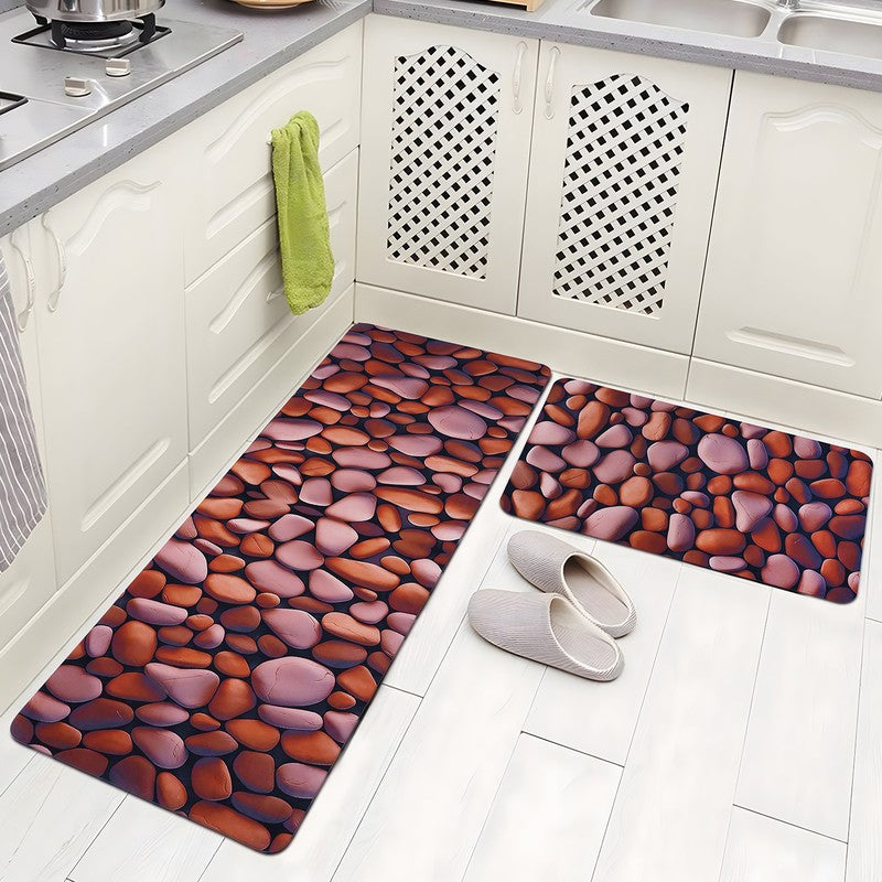 Softelle Rubber Kitchen Floor Mats - Set of Two