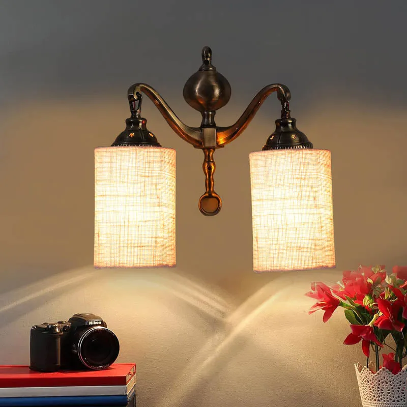 Gypsy Cylindrical Metal Wall Lamp media 1