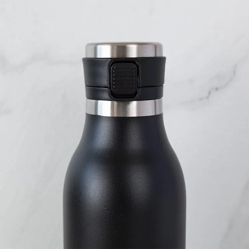 Pristine Sip Hot & Cold Thermos Water Bottle (Black) - 750 mL media 5