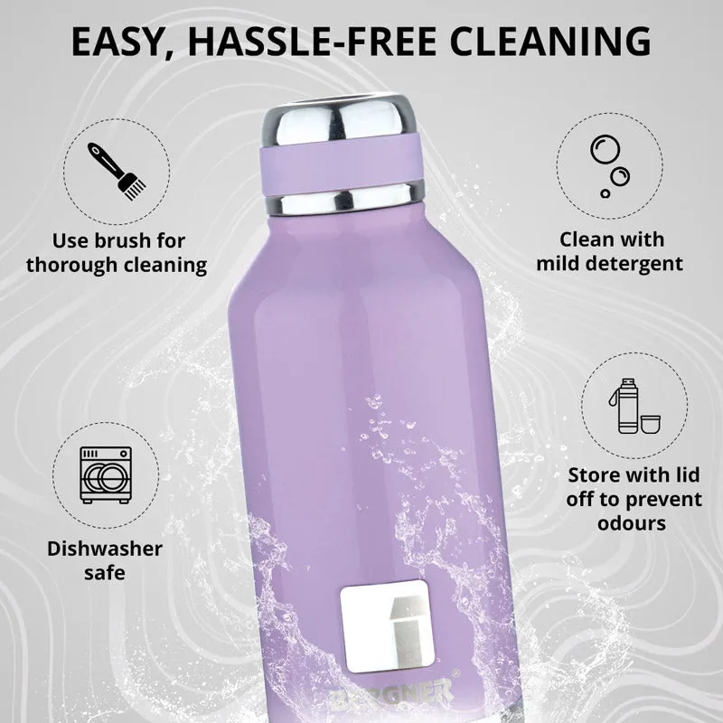 Bergner Walking Hydria Thermosteel Hot And Cold Flask (Purple) - 750 mL media 5
