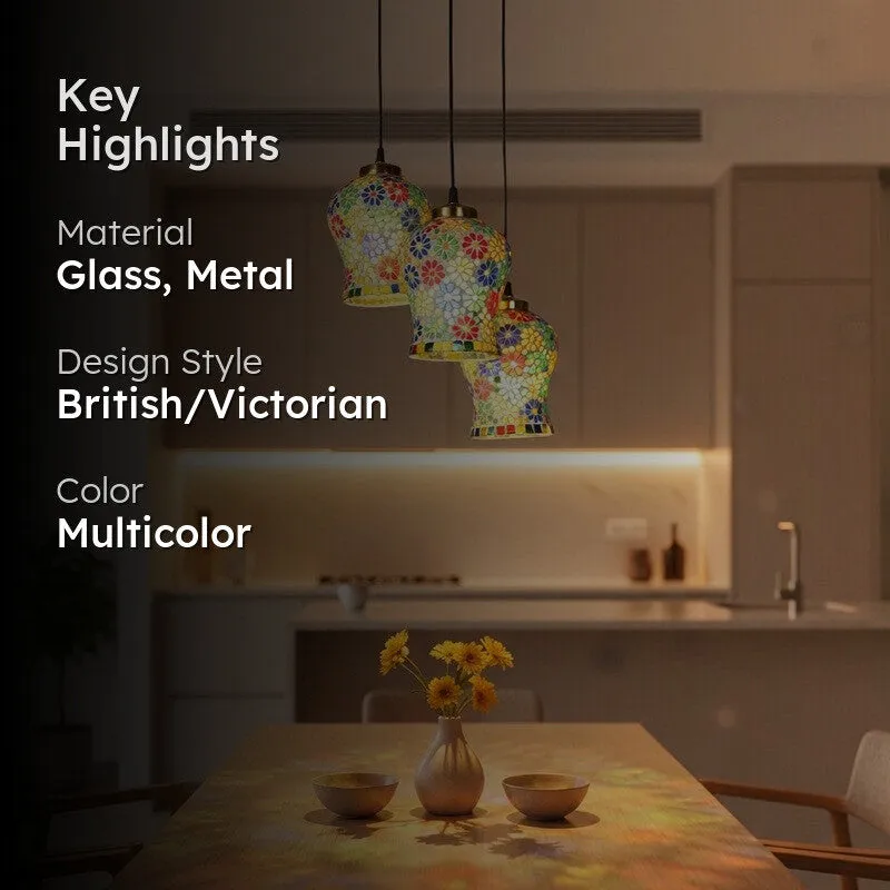NoorFrost Glass Ceiling Lamp - Multicolor media 2