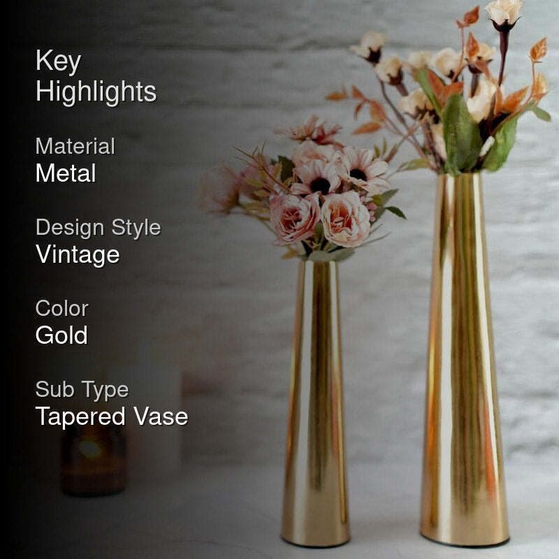 Groffa Metal Vase - Set Of Two media 2