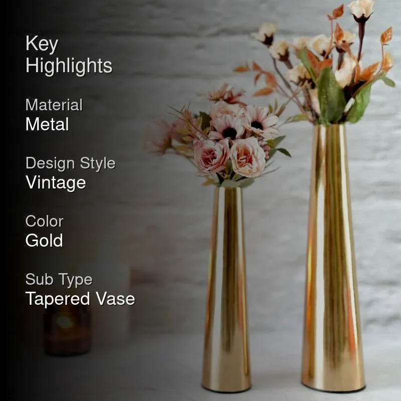 Groffa Metal Vase - Set Of Two media 2