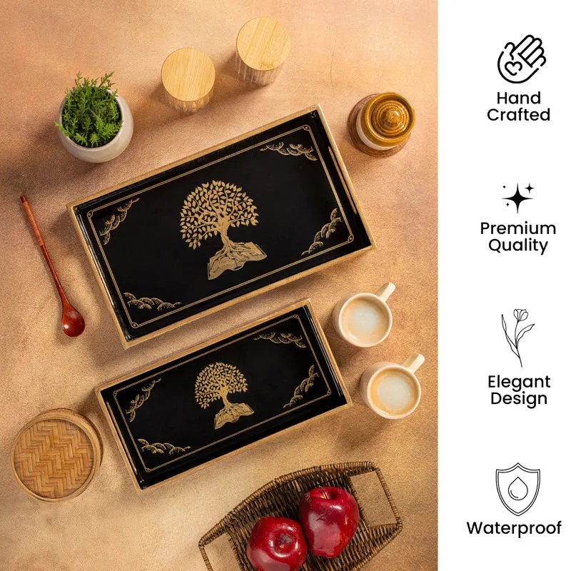 Vriksha Serving Tray - Set Of Two media 6