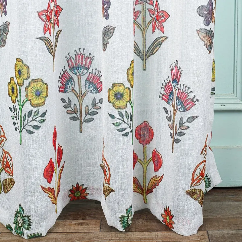 Vaire Linen Texture Sheer Curtain - Set Of Two media 11