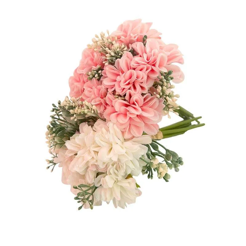 Faux Panicle Hydrangea Bunch - Set Of Two media 3