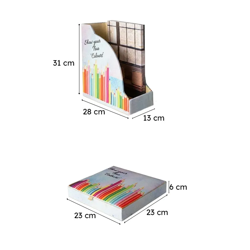 Color Crayon Organiser Set (Doodle Collection) - Set Of Two media 7