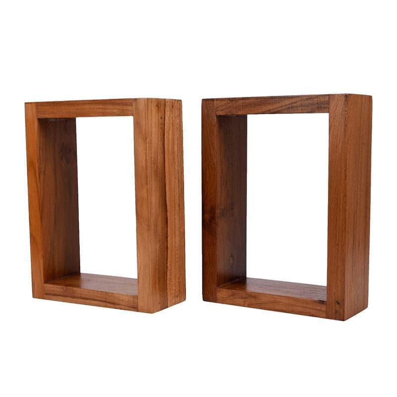 Prabasa Warli Wooden Wall Shelf With Pots - Four Piece Set media 4
