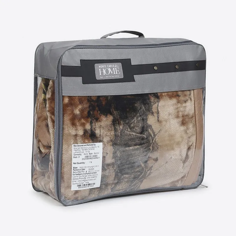 Monte Carlo Autumn Embrace Blanket (Brown) - 947 GSM media 7