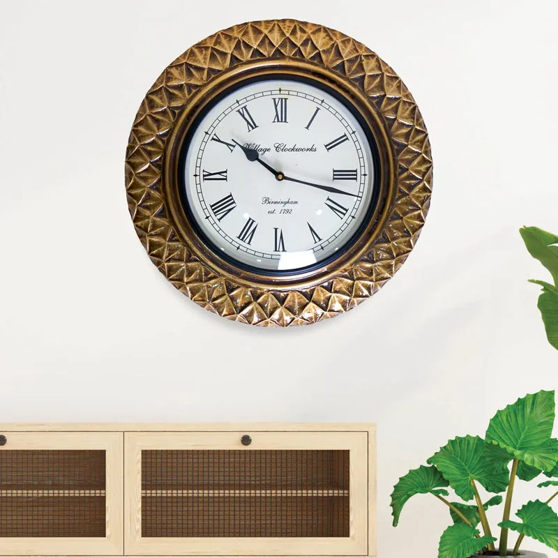 Meriadoc Hand-Painted Wood Wall Clock media 1
