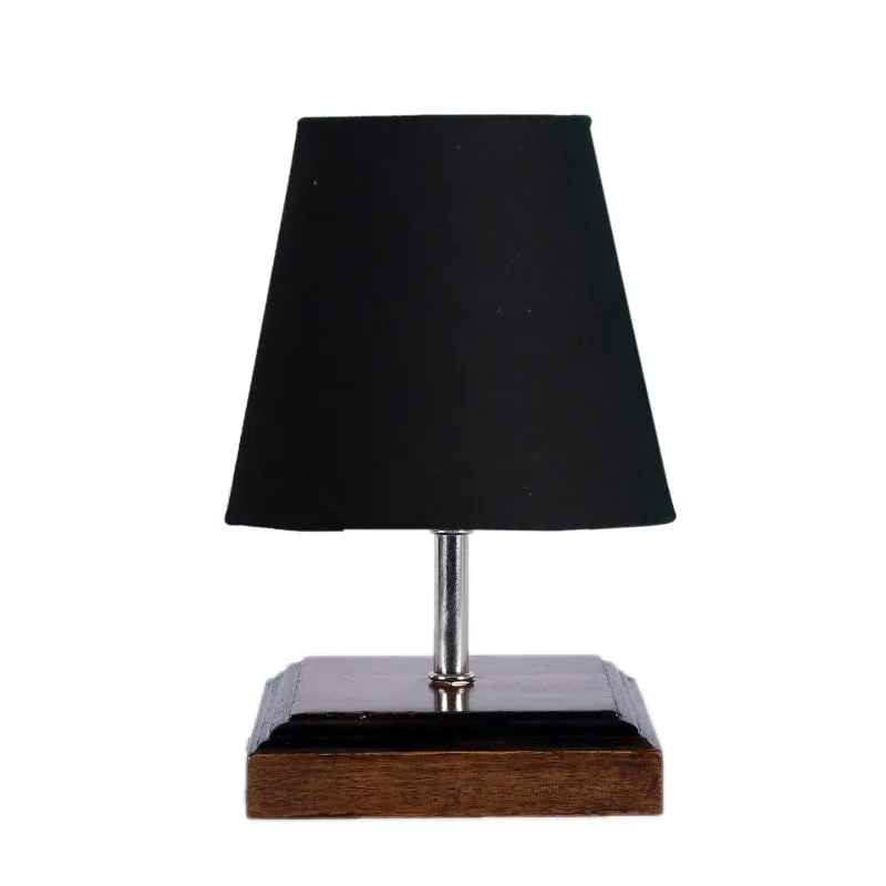 Niksha Fabric Table Lamp - Black,Brown media 4