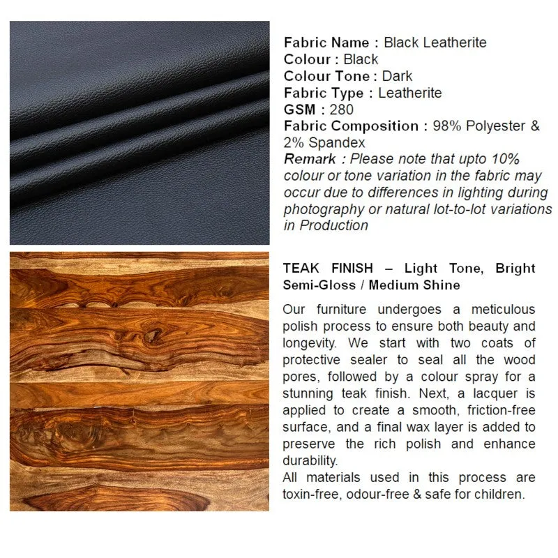 Dravo Sheesham Wooden Bench - Black media 8