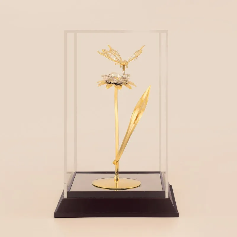 Flora Radiance 24K Gold Plated Mild Steel Showpiece media 3
