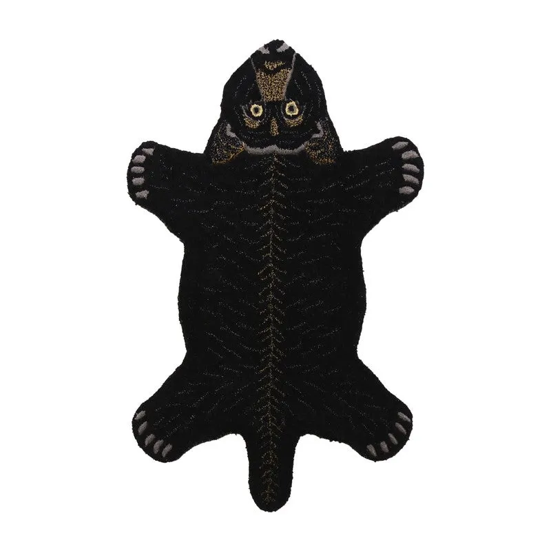 Jungle Cub Cotton Carpet - Black media 1