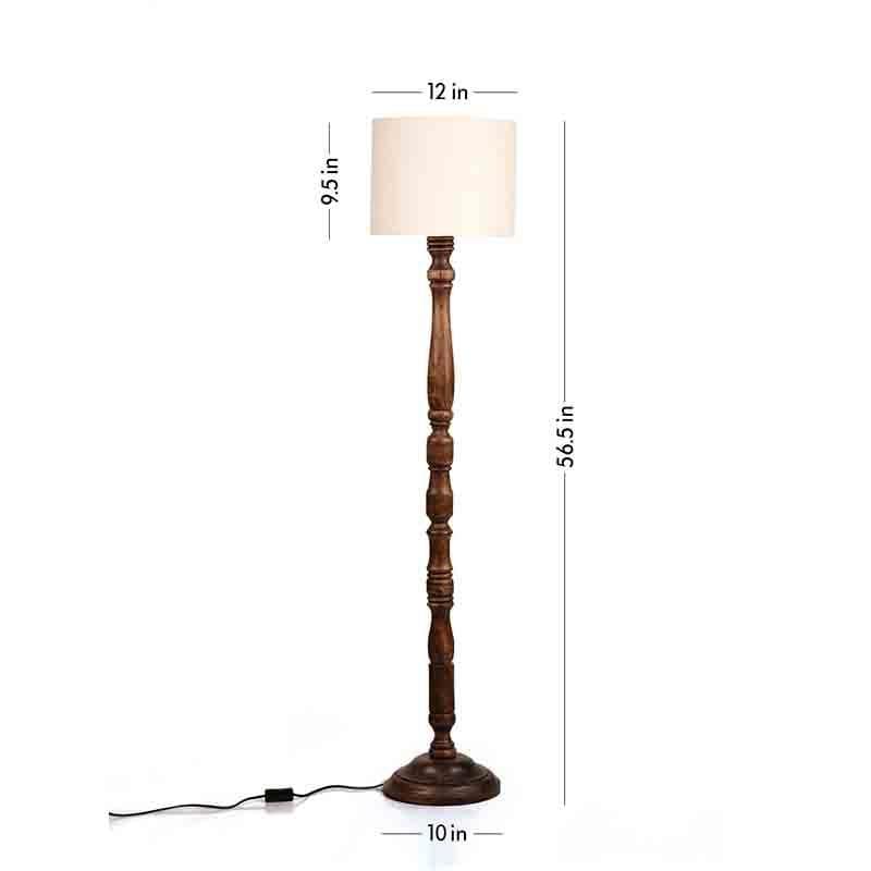 Braided Floor Lamp - White media 5