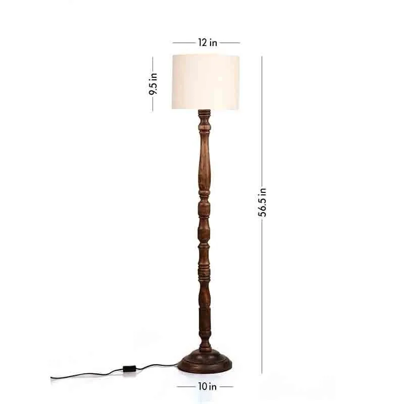 Braided Floor Lamp - White media 5