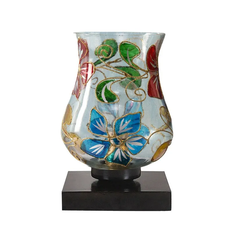 Levora Mosaic Glass & Wooden Table Lamp - Multicolor media 5