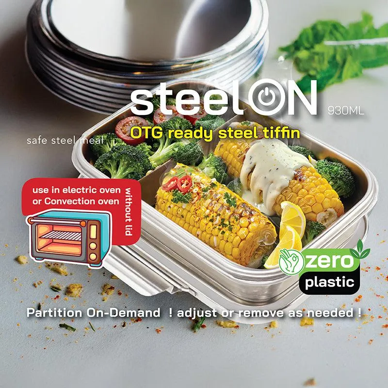 Dura Pack Stainless Steel Oven Safe Tiffin Box - 850 mL media 4