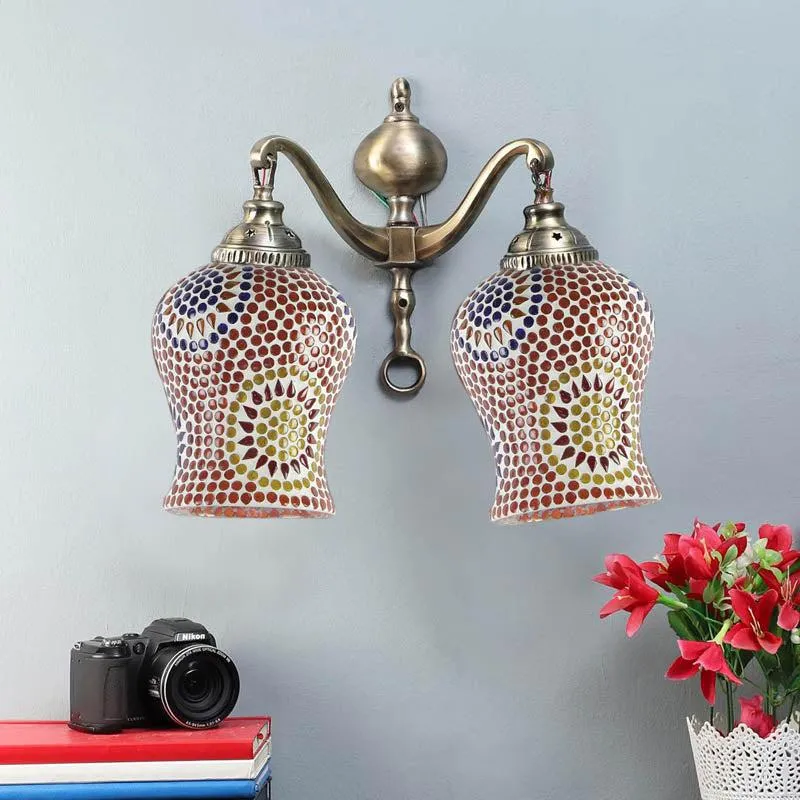 Varna Metal Mosaic Wall Lamp media 3