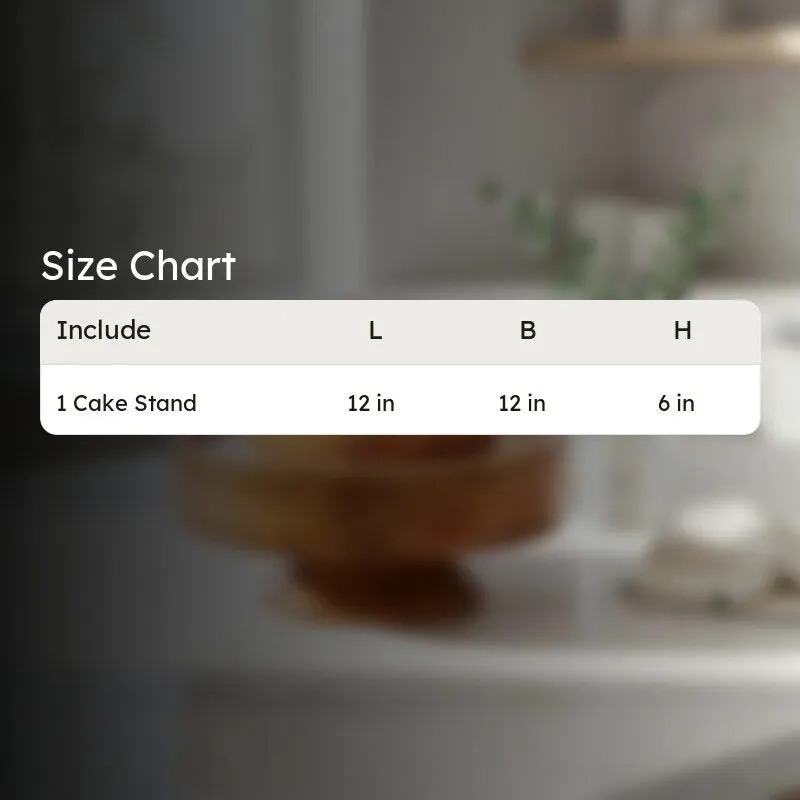 Artisan Print Wooden Cake Stand media 8