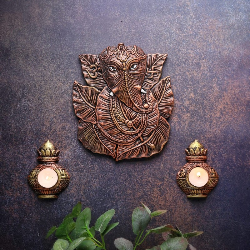 Ganesh Patta Terracotta Wall Accent