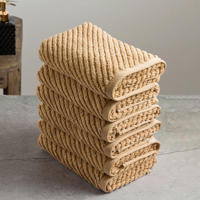 Nautica Riviera Soft Cotton Hand Towel (Light Tan) - Set Of Six media 4