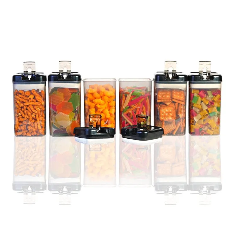 Snaplock Food Sphere Air Tight Container (White/1000 mL Each) - Set of Six media 3