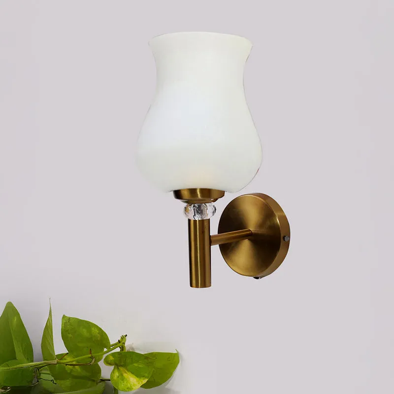 Argent Glass & Steel Wall Lamp - Gold media 3