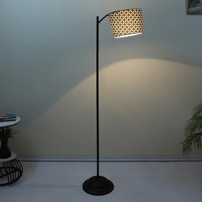 Tatania Printed Arched Iron Floor Lamp media 1