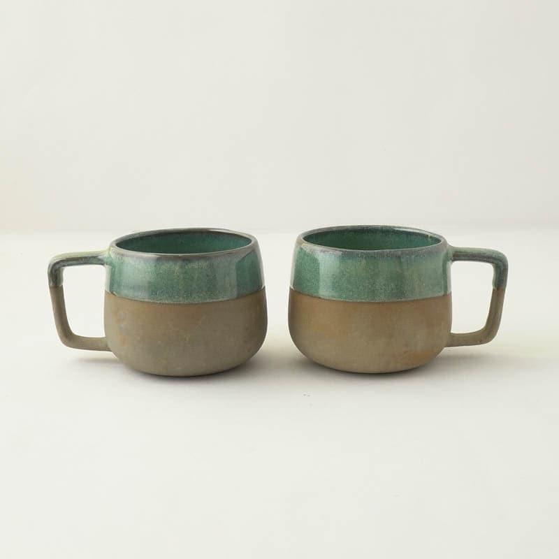 Rustic Ceramic Tea Cup (200 mL)  -  Two Piece Set media 3