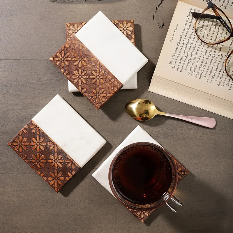 Esprit Marble Coaster - Set Of Four media 1