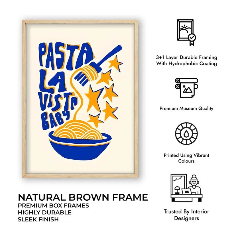 Golden Linguine Archival Canvas Wall Art - Brown media 10