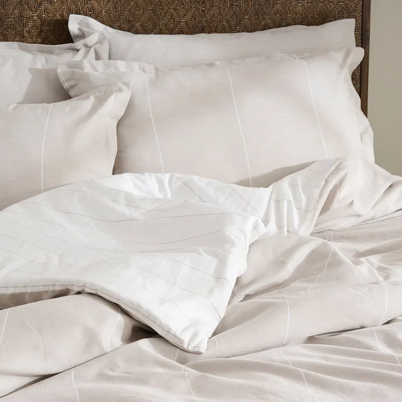 Velvet Dunes Chambray Duvet Cover media 3