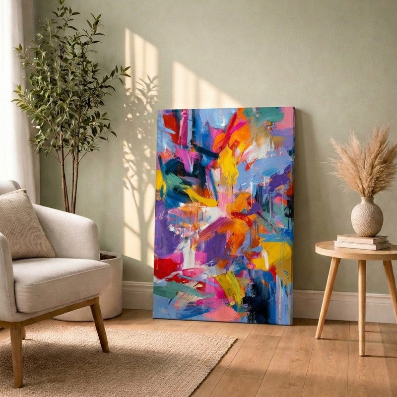 Fluxline Disruption Canvas Wall Art