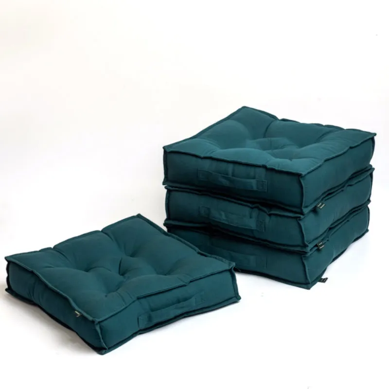 Tara Floor Cushion (Botanical Green) - Set Of Four media 5