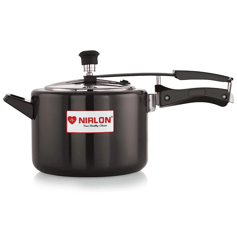 Nirlon Hard Anodized Pressure Cooker - 5000 mL/ 9 Inches media 7