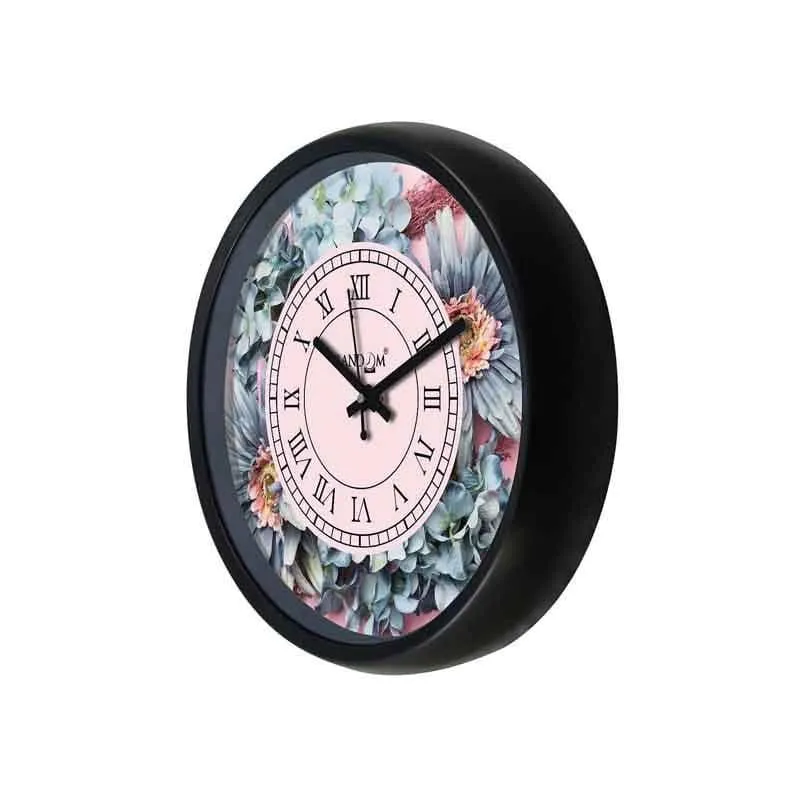 Poignant Blooms Wall Clock media 4