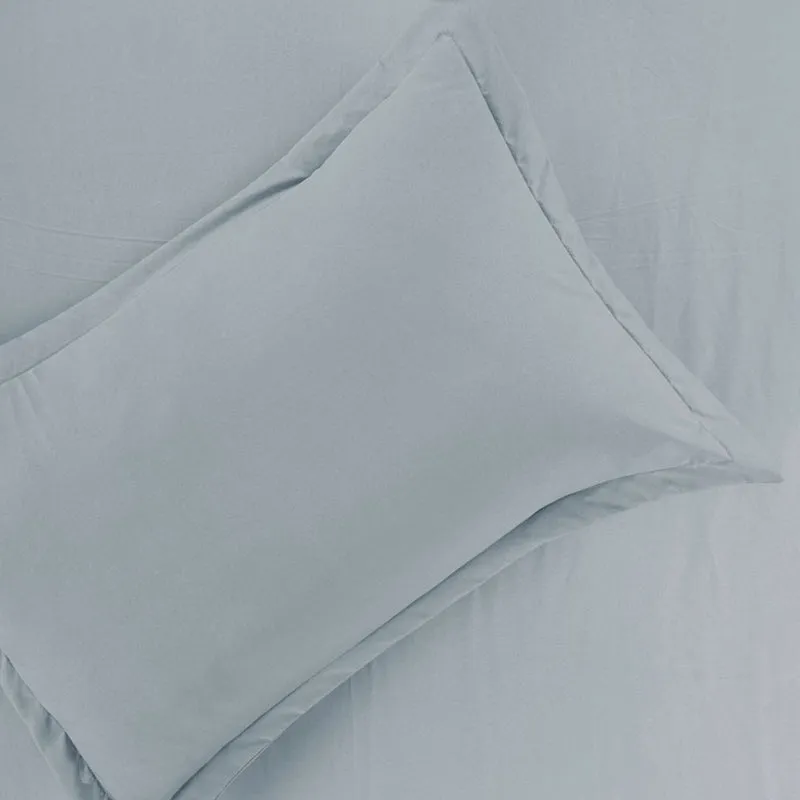Cloud Drift Fitted Microfiber Bedsheet (Grey) - 140 GSM media 4