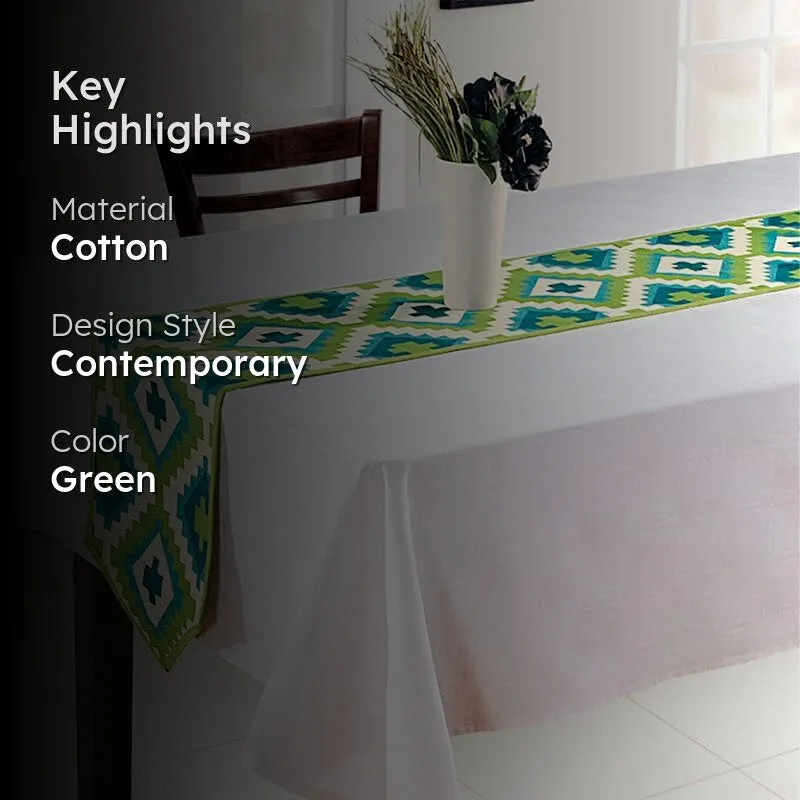 Swayam Meya Ethnic Cotton Table Runner media 2