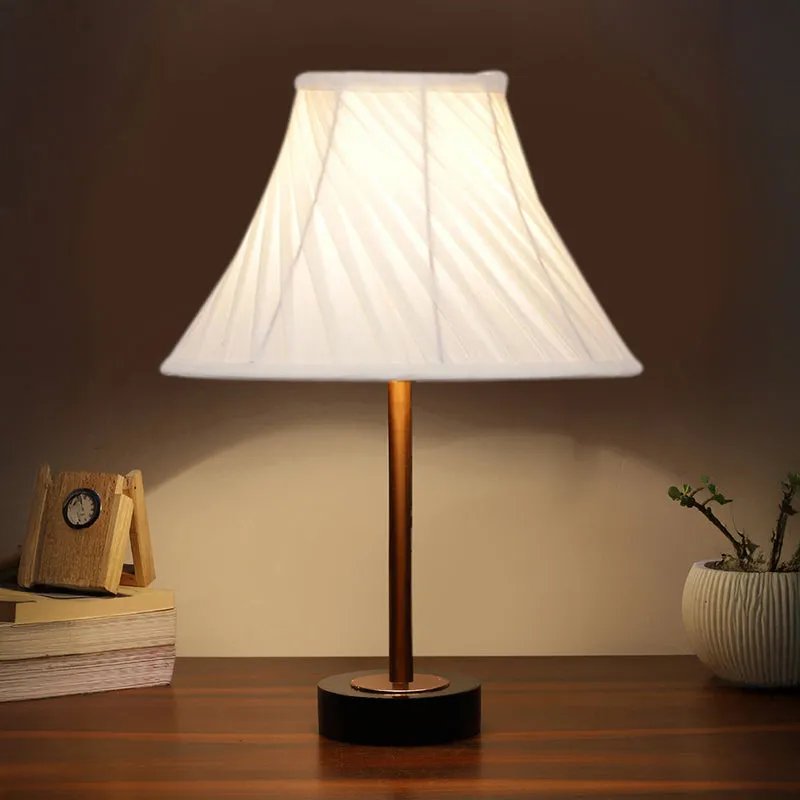 Twistra Rodin Wooden Table Lamp - Ivory,Copper,Black media 2