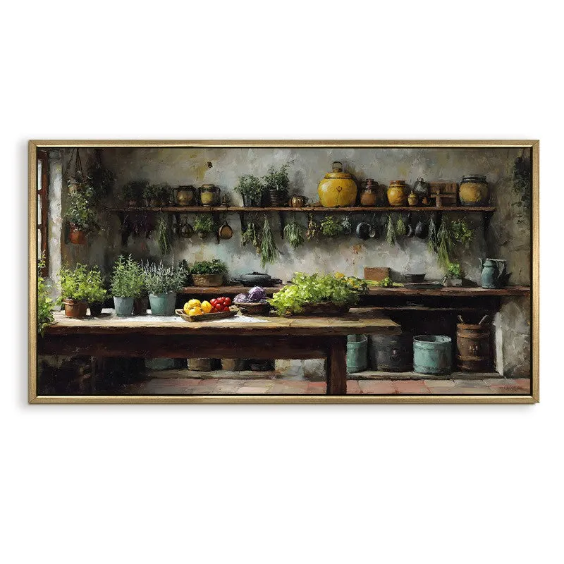 Herb Garden Canvas Wall Painting With Frame media 3