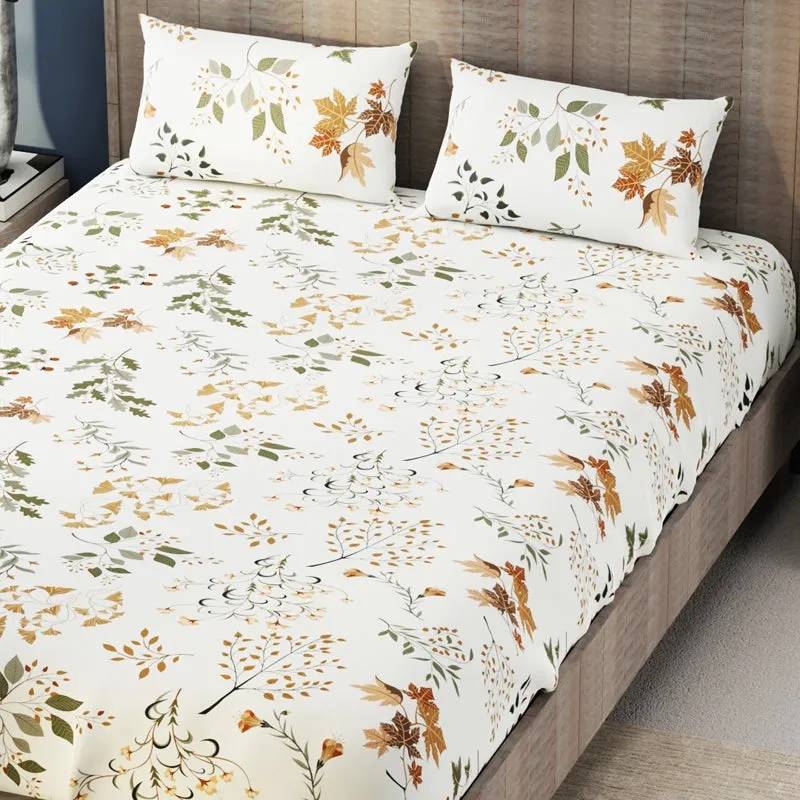 Petite Flora Microfiber Bedsheet - 140 GSM media 4