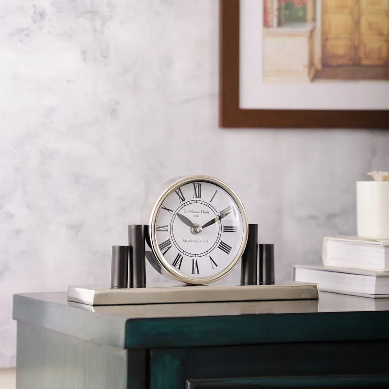 Opal Harbour Table Clock - Silver media 1