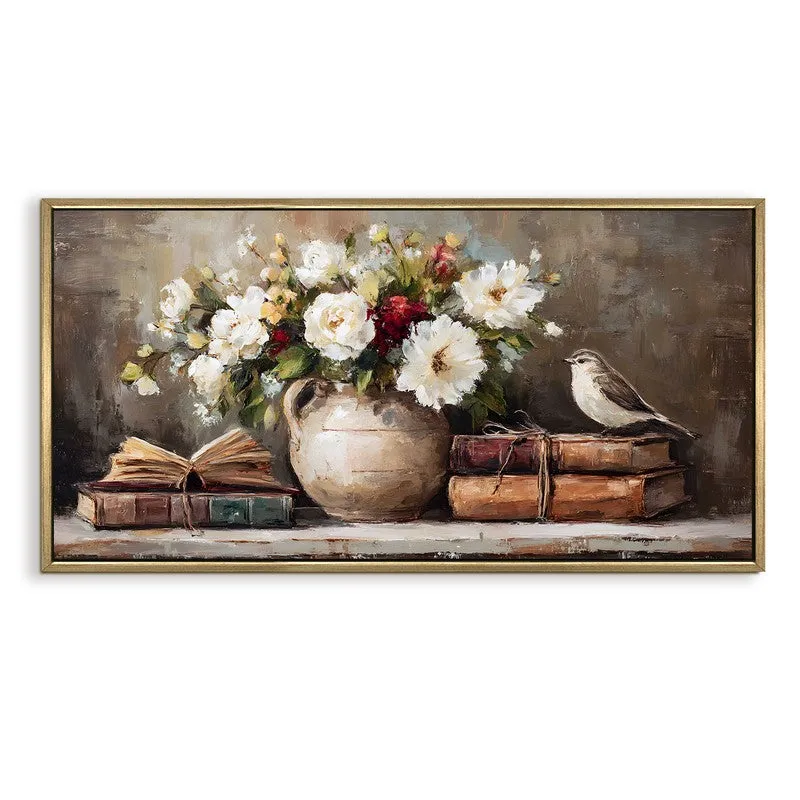 Spring Bloom Canvas Wall Painting With Frame media 3