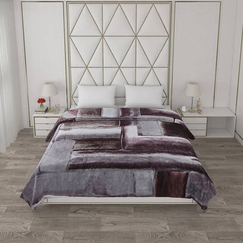 Monte Carlo Rustic Blocks Blanket - 800 GSM media 5