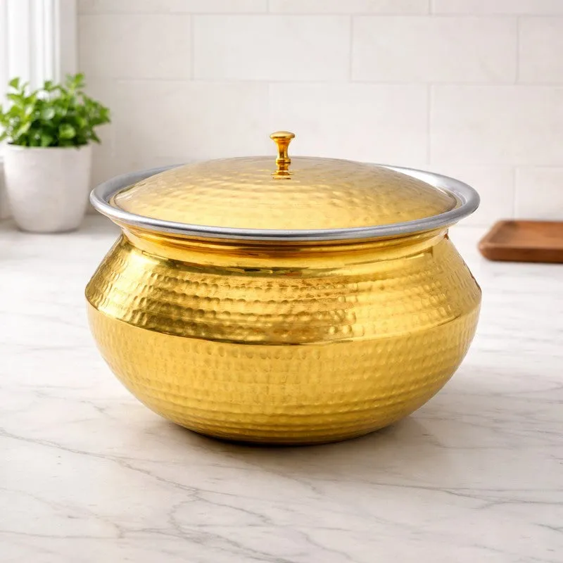 Cookelle Durable Brass Handi - 8000 mL media 1